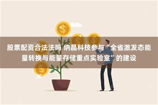 股票配资合法法吗 纳晶科技参与“全省激发态能量转换与能量存储重点实验室”的建设