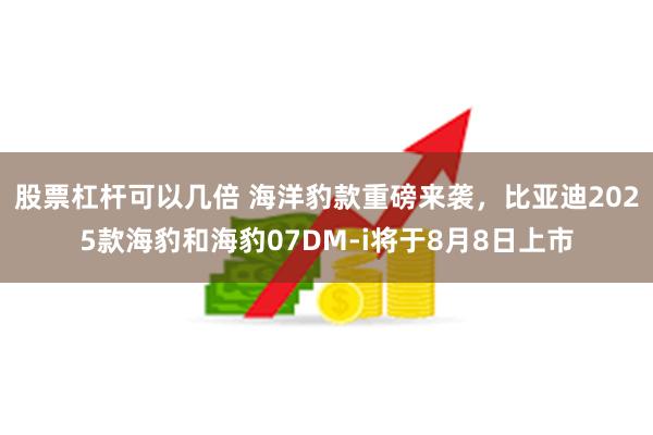 股票杠杆可以几倍 海洋豹款重磅来袭，比亚迪2025款海豹和海豹07DM-i将于8月8日上市