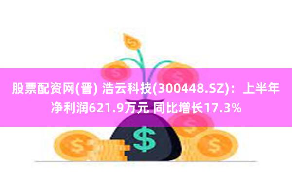 股票配资网(晋) 浩云科技(300448.SZ)：上半年净利润621.9万元 同比增长17.3%