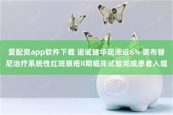 爱配资app软件下载 诺诚健华现涨近6% 奥布替尼治疗系统性红斑狼疮II期临床试验完成患者入组