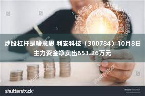 炒股杠杆是啥意思 利安科技（300784）10月8日主力资金净卖出653.26万元