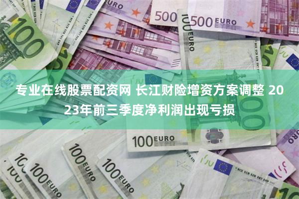 专业在线股票配资网 长江财险增资方案调整 2023年前三季度净利润出现亏损