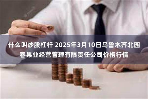 什么叫炒股杠杆 2025年3月10日乌鲁木齐北园春果业经营管理有限责任公司价格行情